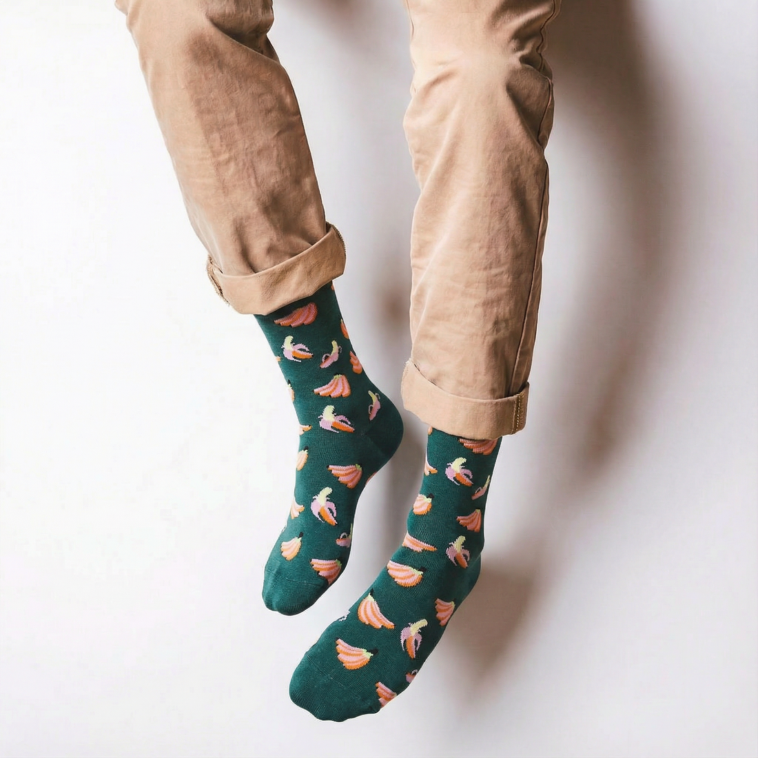 جوارب الموز الزهري