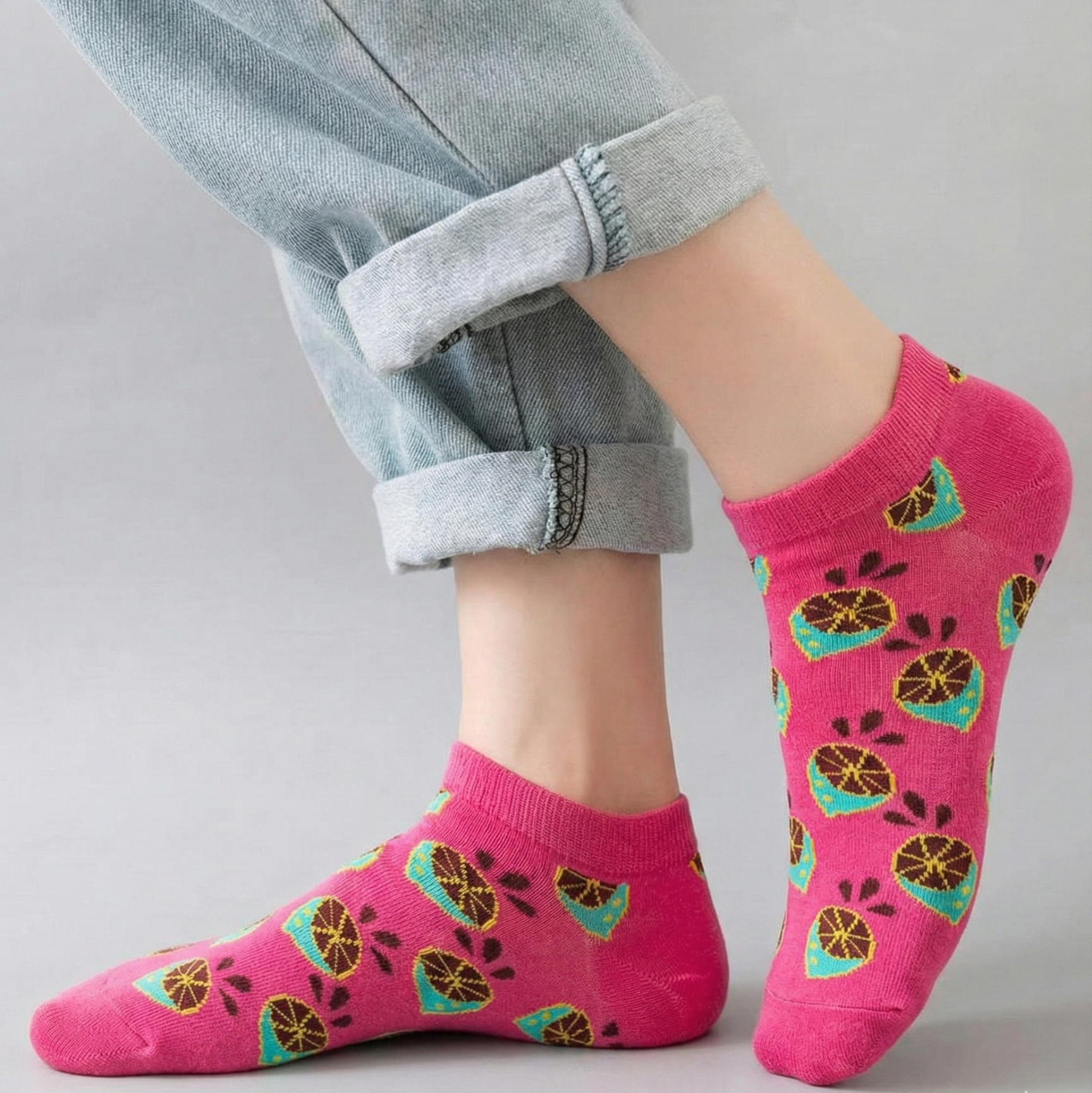 جوارب الليمون باللون التيفاني