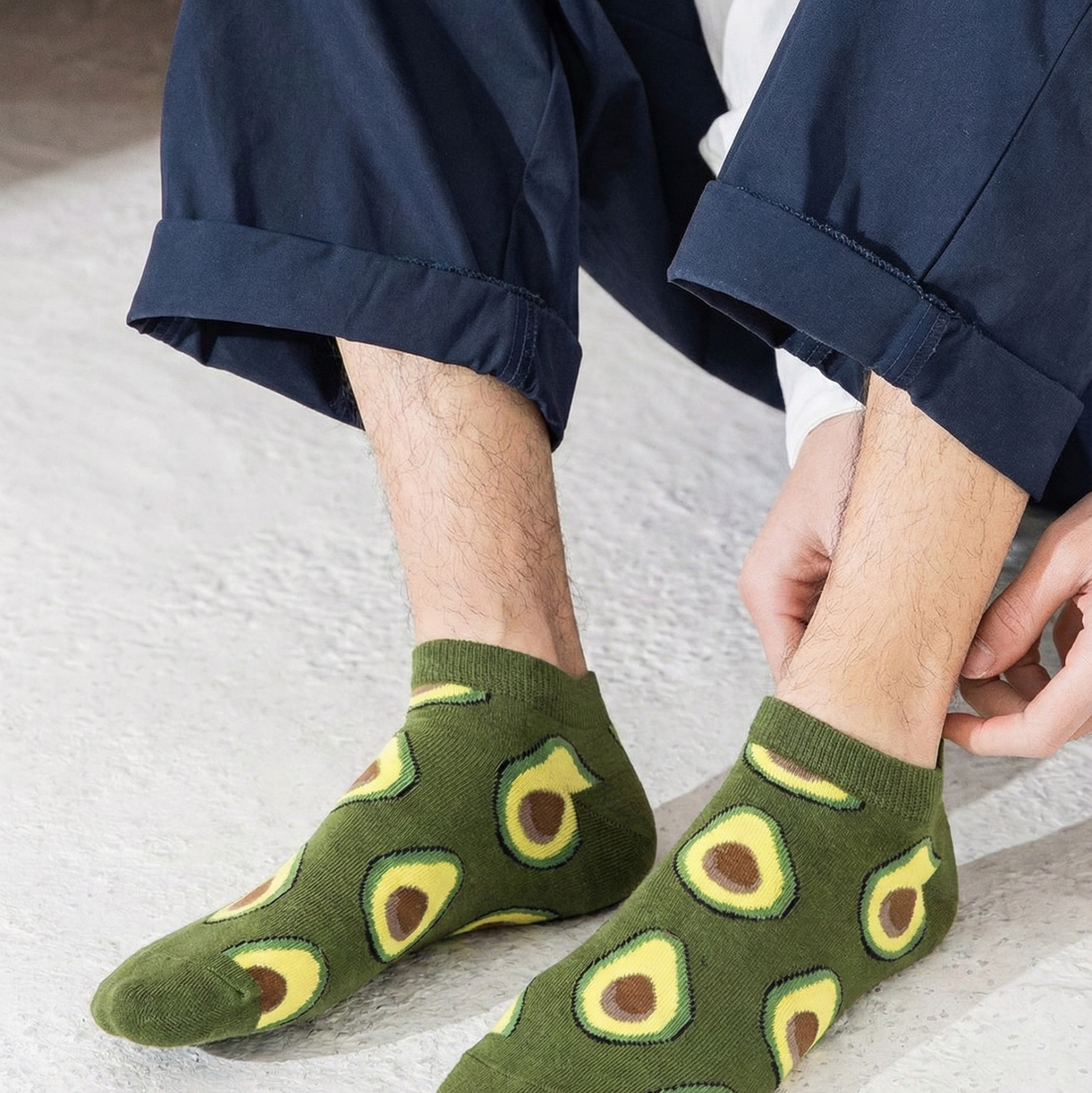 جوارب الأفوكادو الأخضر