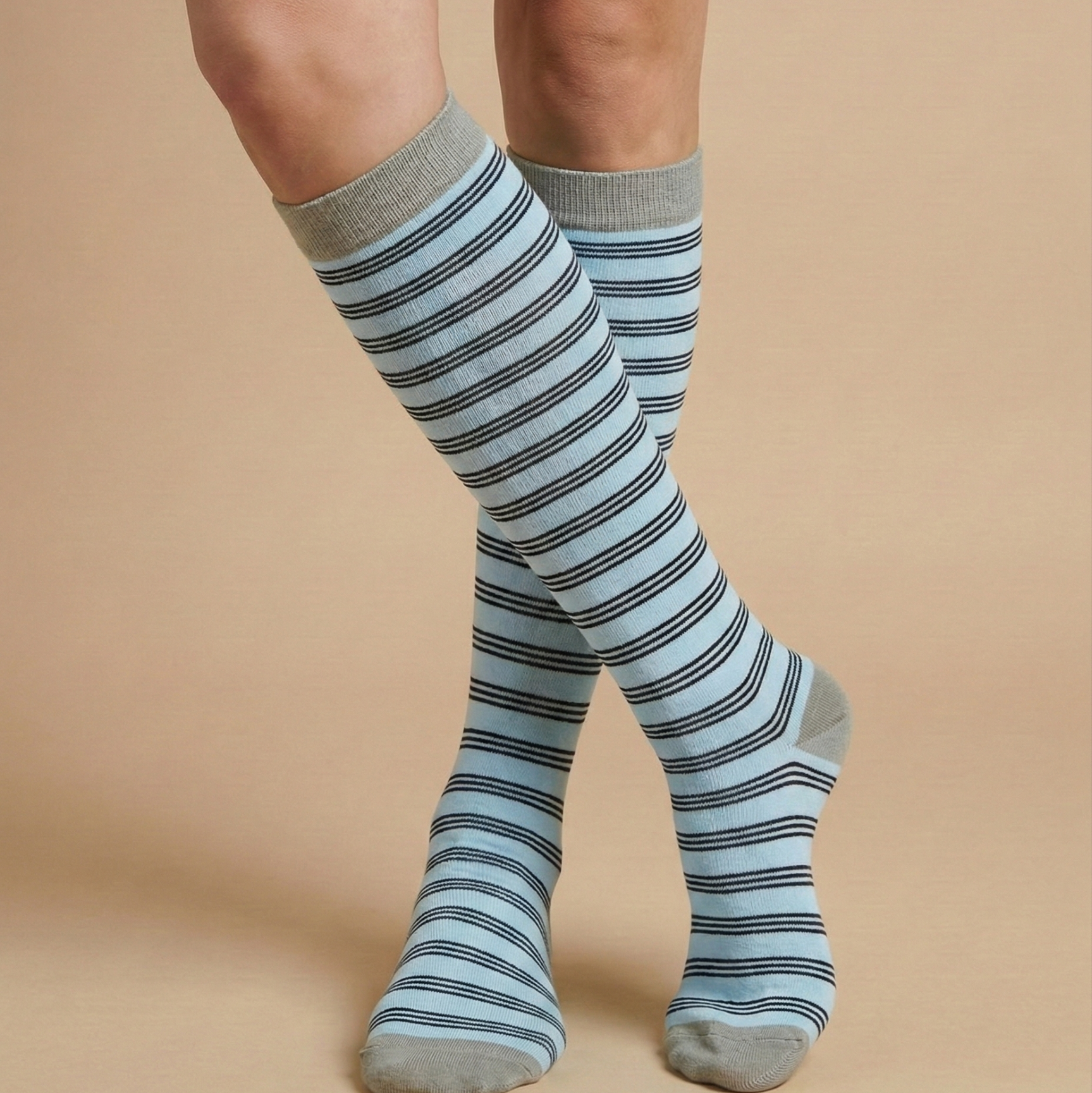 horizontal stripe socks