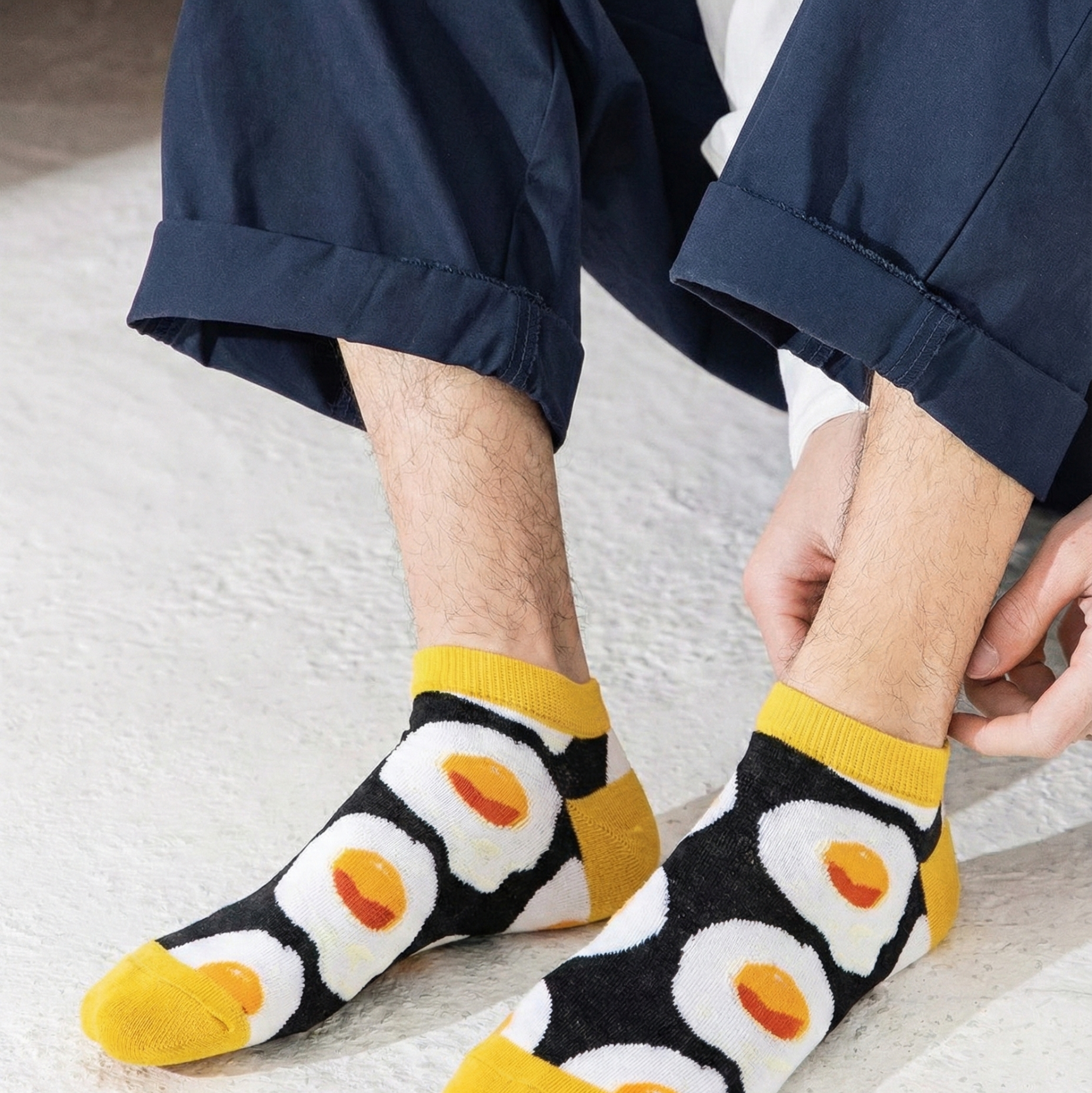 جوارب البيض المقلي