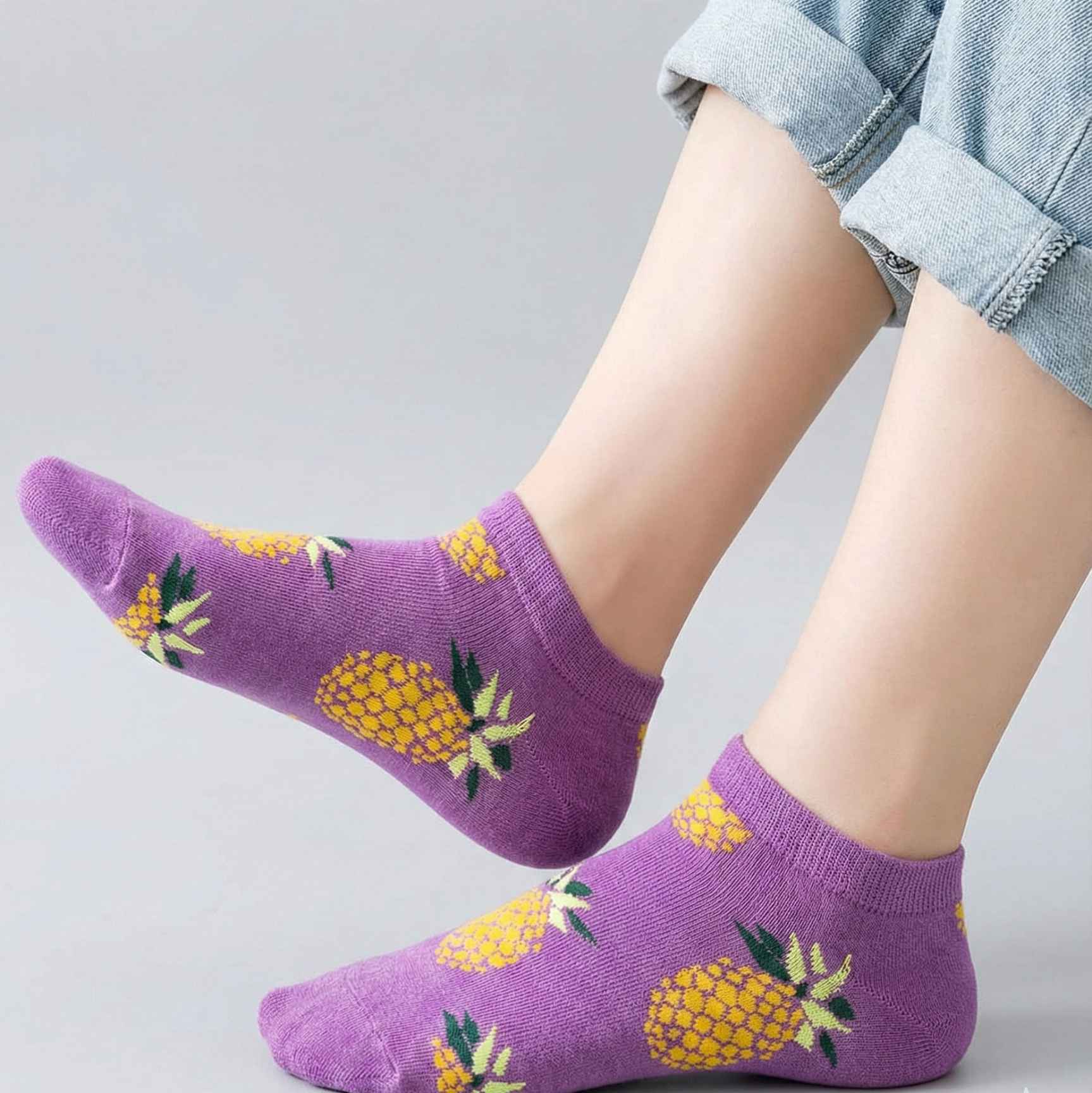 جوارب الأناناس البرتقالي