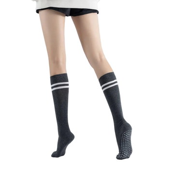 Dark gray long yoga socks