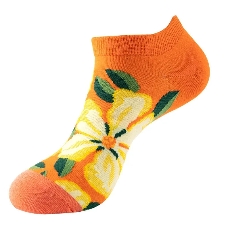 Yellow rose socks