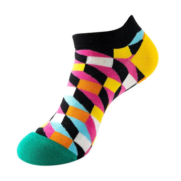 جوارب الخطوط الملونة