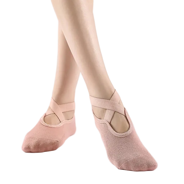 جوارب يوغا مفتوحة زهري