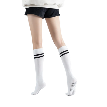 white long yoga socks